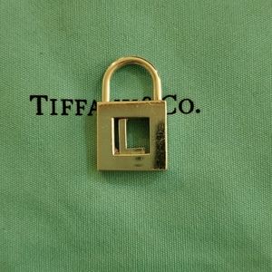 Tiffany & Co. Padlock charm letter 'L'